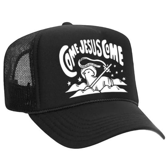 Come Jesus Come - Lamb (Foam Trucker) - Black