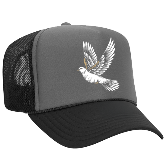 Holy Spirit Dove (Foam Trucker) - Black/Grey