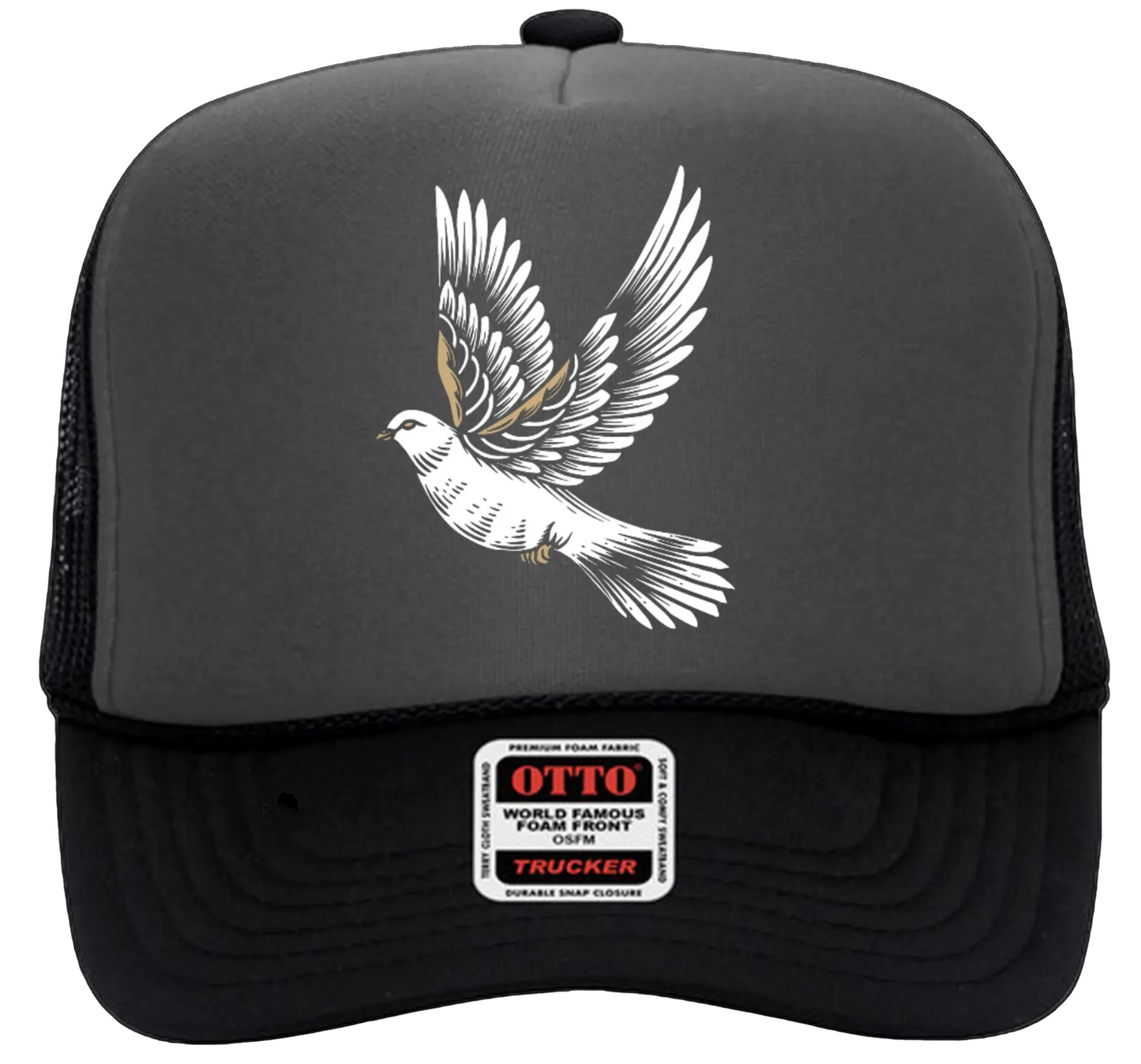 COME JESUS COME (DOVE FOAM TRUCKER) - Black/Grey