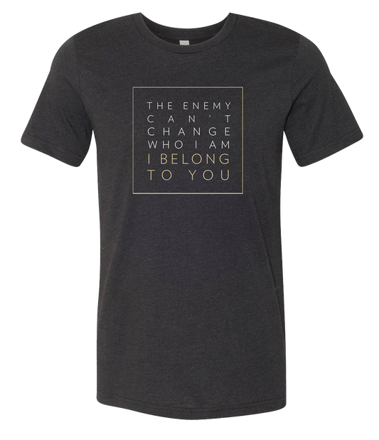 BELONG TO YOU T-SHIRT / HEATHERED BLACK