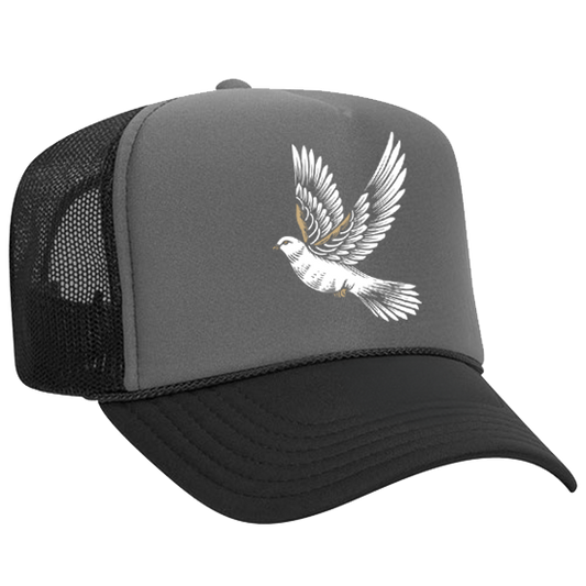 Holy Spirit Dove (Foam Trucker) - Black/Grey