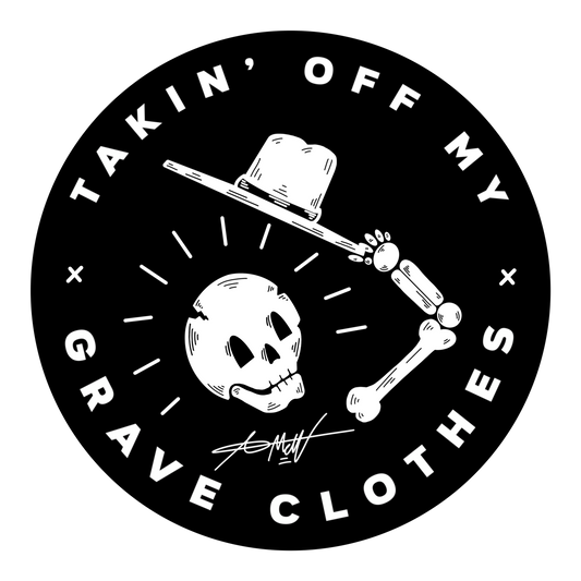 GRAVE CLOTHES STICKER