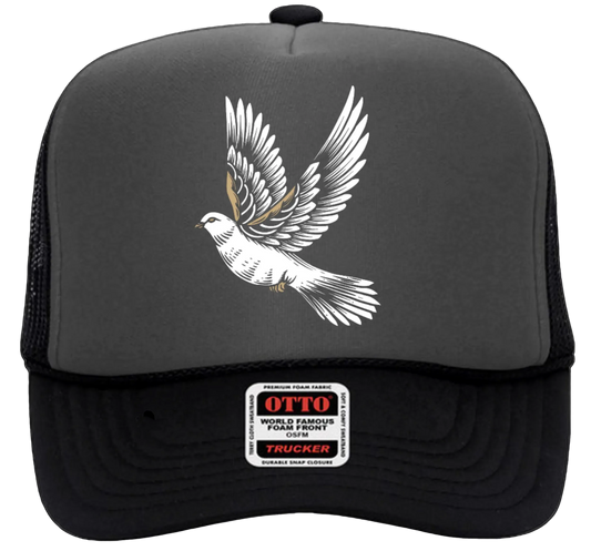 COME JESUS COME (DOVE FOAM TRUCKER) - Black/Grey
